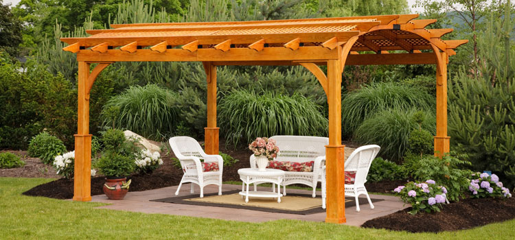 Cedar Wood Pergola Installation in La Verne, CA