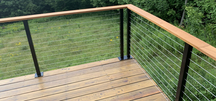 Installing Deck Cable Railing in La Verne, CA